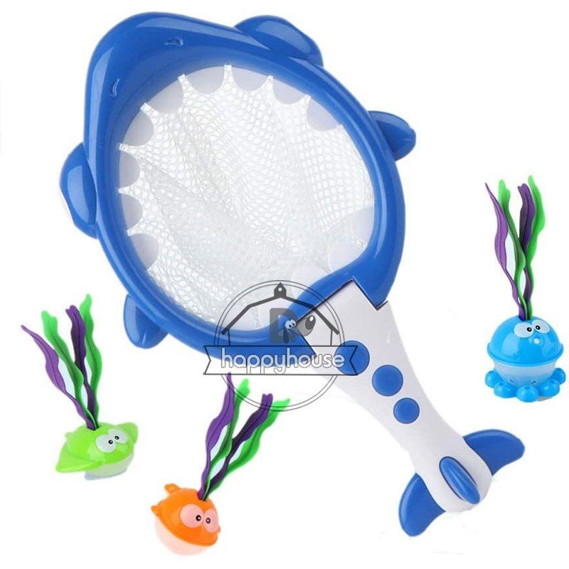 Jouets De Bain Pour BĂ©bĂ© Garçon Et Fille, Panier De Basket-Ball, Filet De PĂȘche Requin, Jouets De Bain, Spray D'eau