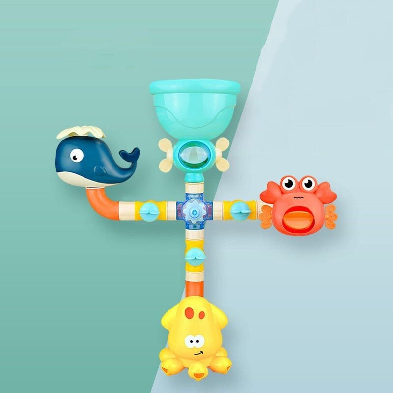 Jouets De Bain Pour Bébé, Jet D'eau, Baleine, Ventouse, Pour Piscine, Douche Extérieure, Pour Enfant