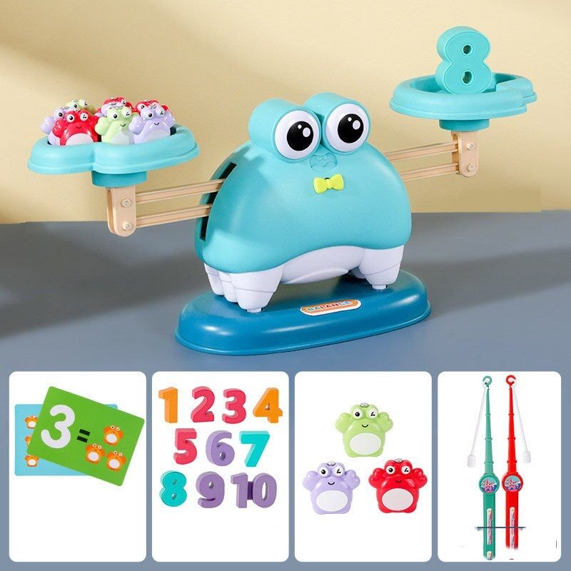Jeu De Pêche En Forme De Crabe Pour Enfants, Équilibre Numérique, Apprentissage Interactif, Apprentissage Des Maths, Cadeau Pour Parents Et Enfants