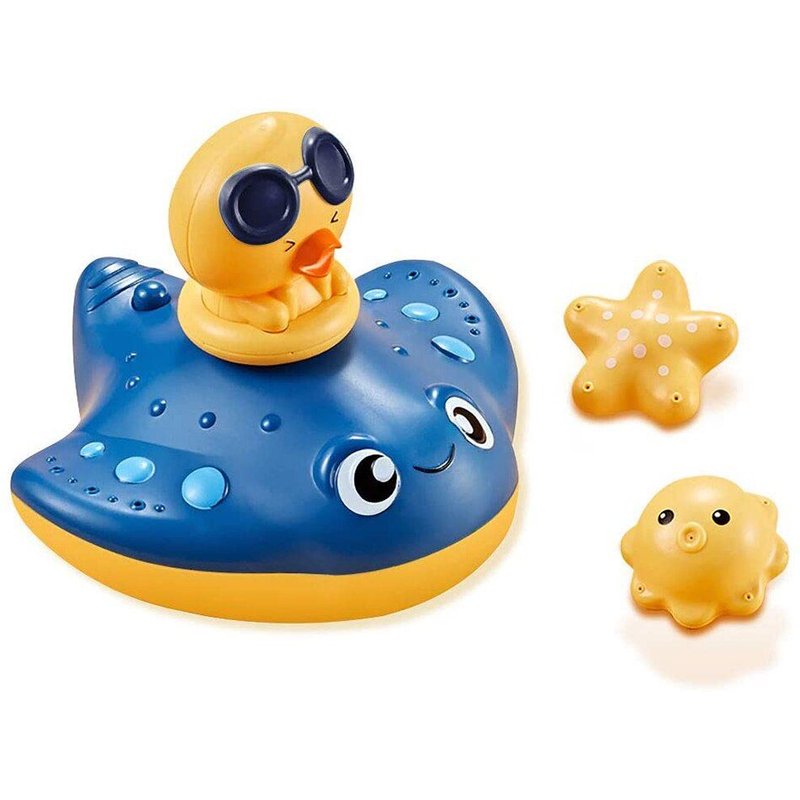 Jouets De Bain Pour Bébé, Jet D'Eau, Douche, Piscine, Bateau À Filer Avec Jouet Lions, Jouets De Baignoire Pour Tout-Petits