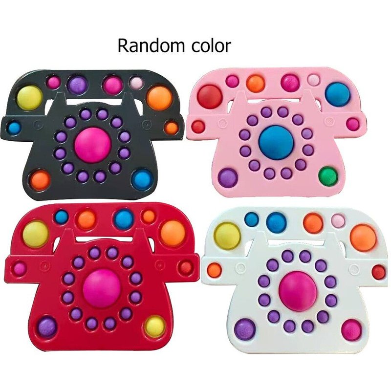Paquet De Jouets Anti-Stress Pour Enfant, Grande Bulle Push, Fossette Simple, Poignée De Téléphone, Jeu Anti-Stress, Kawaii