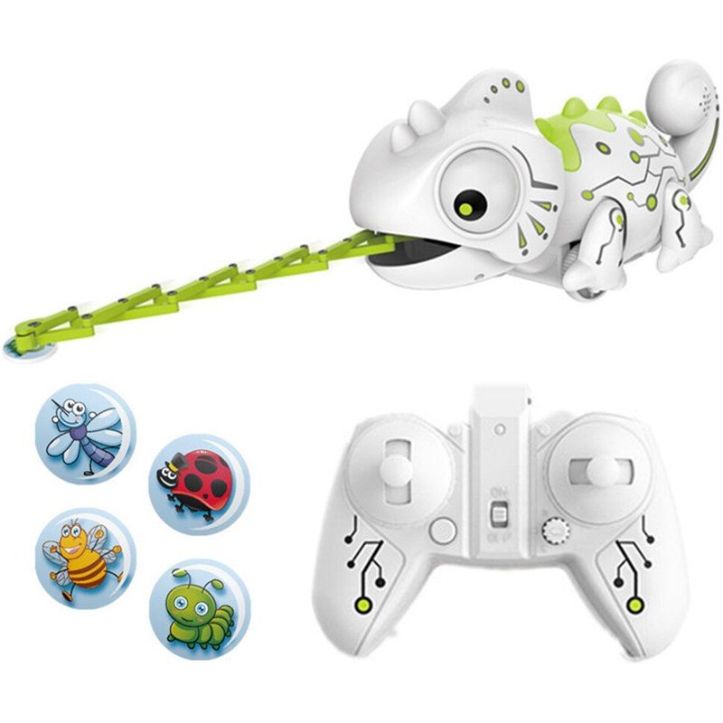 Robot Électrique À Télécommande Caméléon, Machine À Attraper Les Insectes Avec Musique Légère, Jouet Pour Bébé, Cadeau D'Anniversaire Pour Enfant
