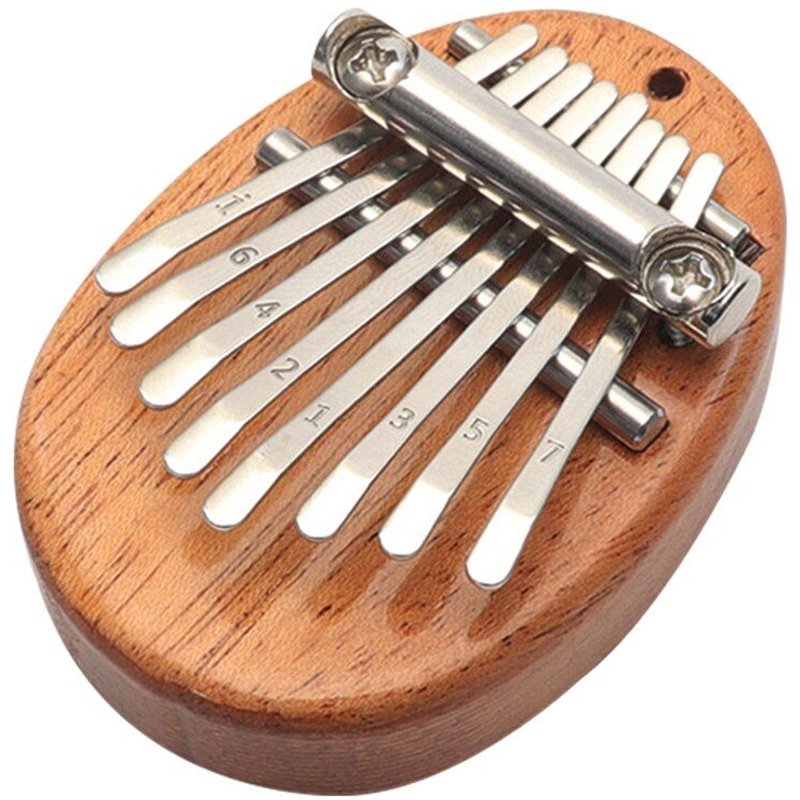 Piano À Pouce Portable, Mini Planche Plate En Bois D'Acajou, Fait À La Main, Mbira, Instrument De Musique, Cadeau Pour Enfant