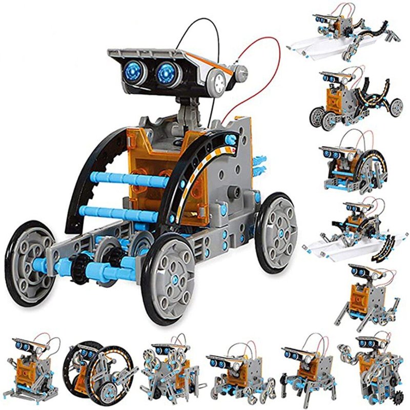 Kits De Jouets Éducatifs Scientifiques 12 En 1, Technologie Solaire, Robot D'Apprentissage, Jouet Scientifique Pour Enfants De 6 8 12 Ans