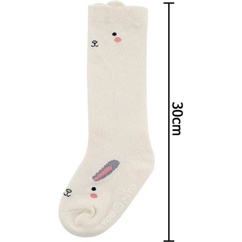 Chaussettes Hautes Antidérapantes Pour Garçons Et Filles, Chaussettes Hautes Aux Genoux, En Coton, Motif Renard, Chat, Mignonnes, Bottes Pour Enfants