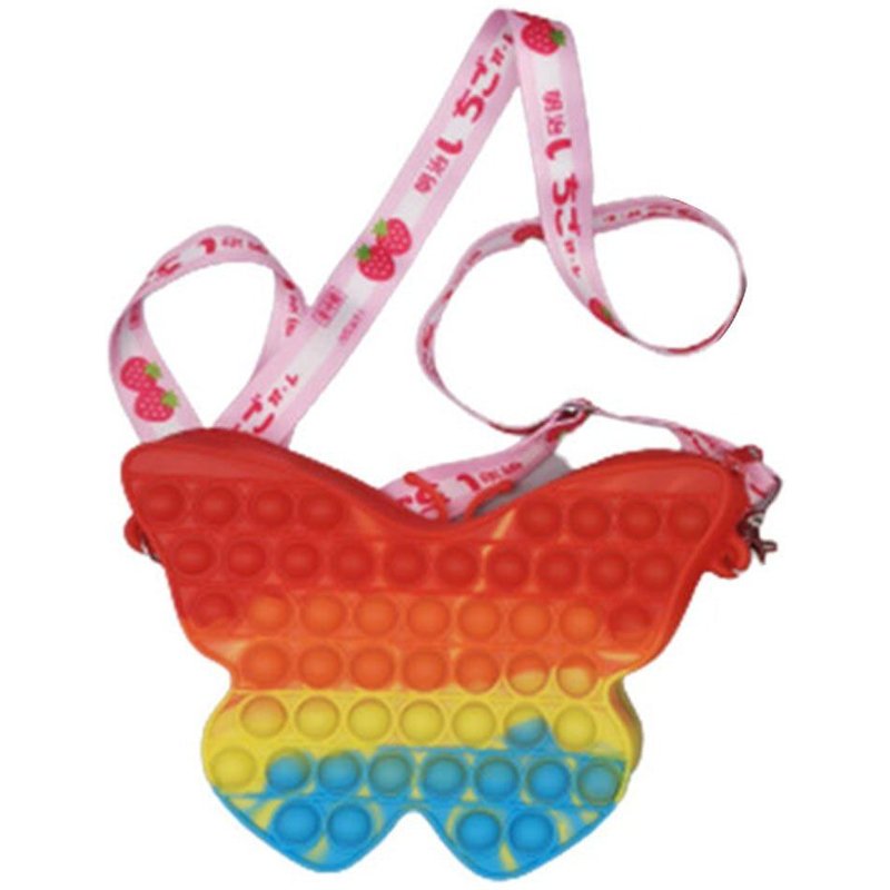 Sac À Bandoulière Anti-Stress En Forme De Papillon/Abeille, Sac De Rangement À Pression Pour Jouets, Pochette À Bandoulière
