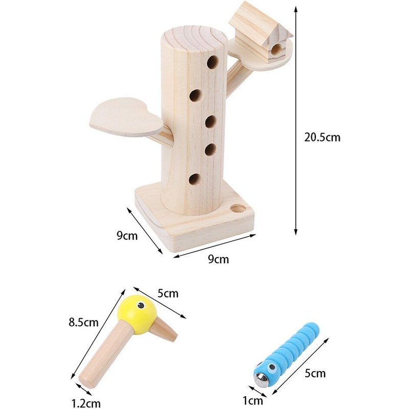 Jeu Éducatif En Bois Magnétique Pour Enfants, Jeu Amusant, Attrape-Ver, Chenille, Jeu D'apprentissage Précoce, Cadeau