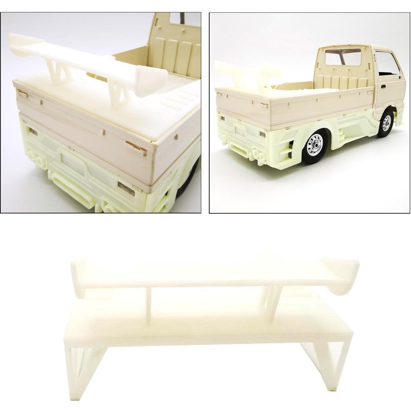 Simulation De Spoiler De Carrosserie De Camion Rc, Mise À Niveau De Voiture Rc Miniature De Modification