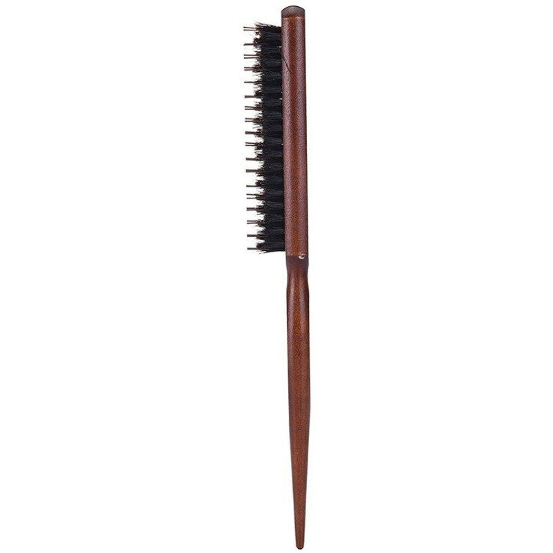 Brosse À Poils De Sanglier Naturels, Peigne Moelleux, Manche En Bois, Outils De Coiffure, De Haute Qualité