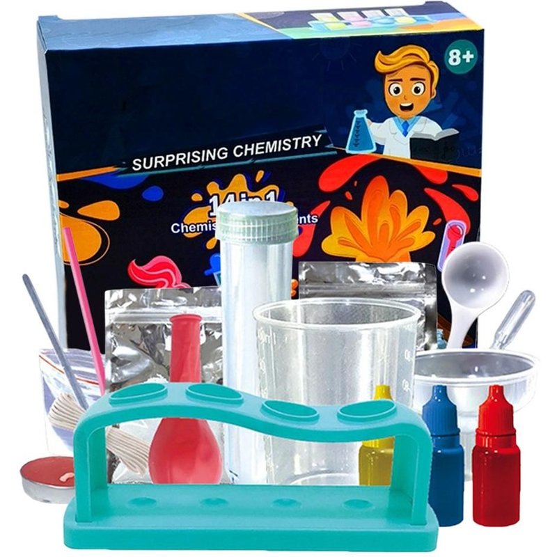Kit D'expérimentation Scientifique, Apprentissage Scientifique, Jouet De Laboratoire Amusant, Jeu Éducatif Et Entonnoir, Compte-Gouttes En Paille, Outils D'enseignement Pour Enfants