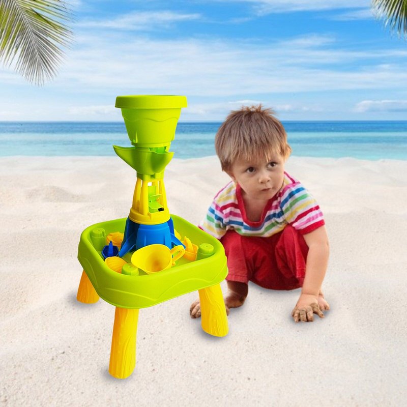 Table De Sable De Plage Pour Enfants, Jouet De Bain Amusant Pour Bébé, Jeu D'Eau De Sable, Apprentissage Et Éducation, Jouets Fidget, Cadeau Pour Bébé