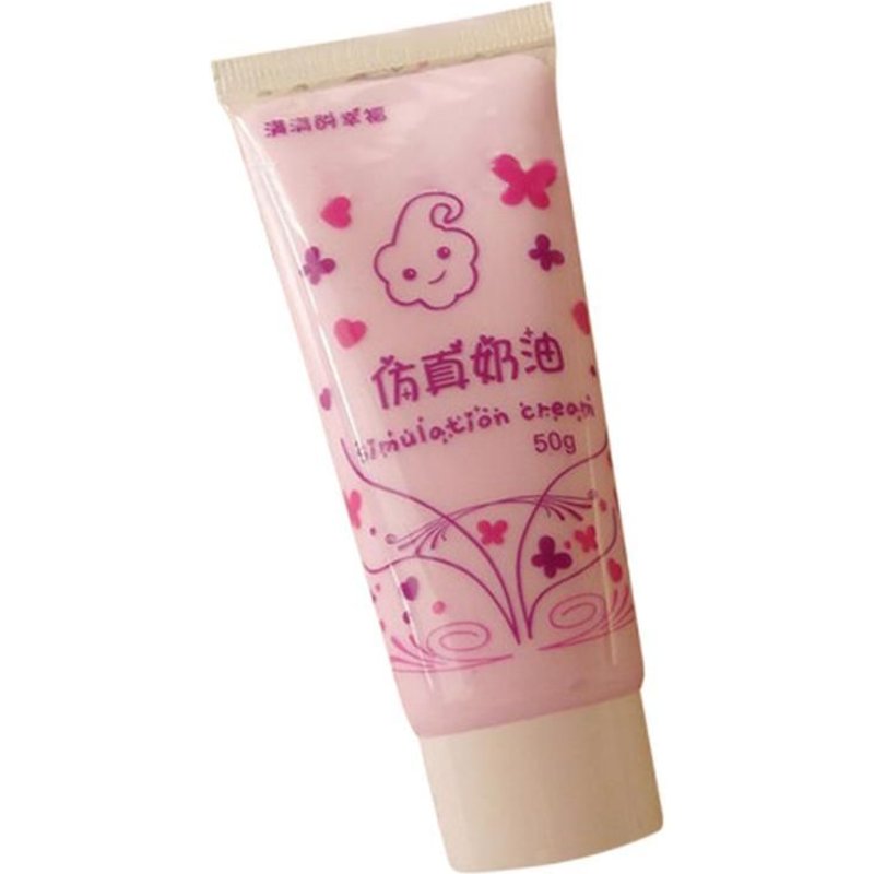 Crème De Simulation Créative De 50ml, Colle Visqueuse, Jouets Avec 2 Buses D'Apprentissage Et D'Éducation, Jouets Fidget Classiques, Cadeau Pour Enfants