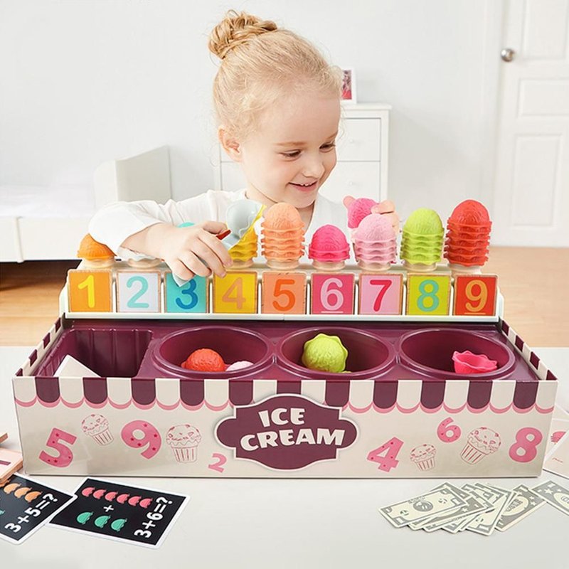 Jeu De Simulation De Rôle Pour Enfants, Jeu De Maison, Crème Glacée, Nourriture De Cuisine, Apprentissage Précoce, Jouets Éducatifs Pour Enfants, Cadeaux Pour Garçons Et Filles