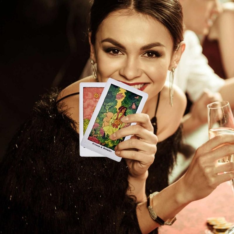 Cartes De Tarot Pour Jeu De Nuit Cosmique, Version Anglaise Complète, Jeux De Société, Oracle