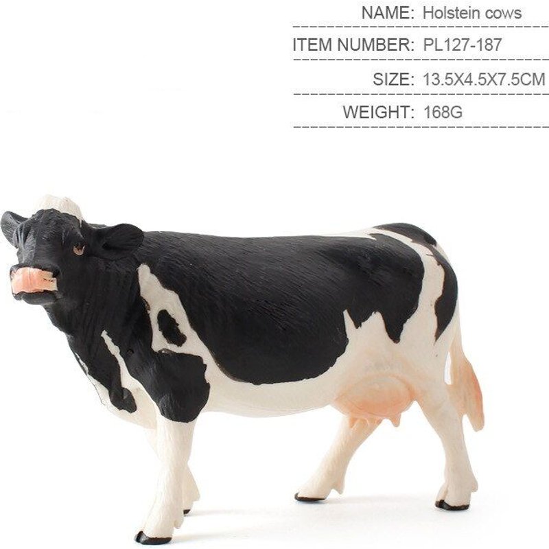 Figurines De Ferme En Plastique, Vache À Lait, Décoration De Maison, Cadeau Pour Enfants