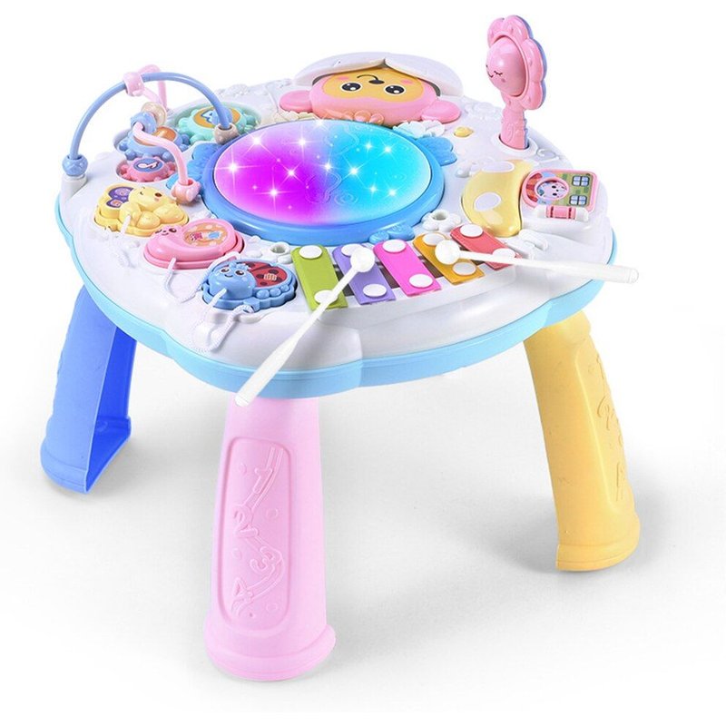 Table de musique multifonction pour bébé, avec LED, apprentissage éducatif, étude, Instrument de musique détachable, jeu de Table, jouet de Piano pour enfants, cadeau