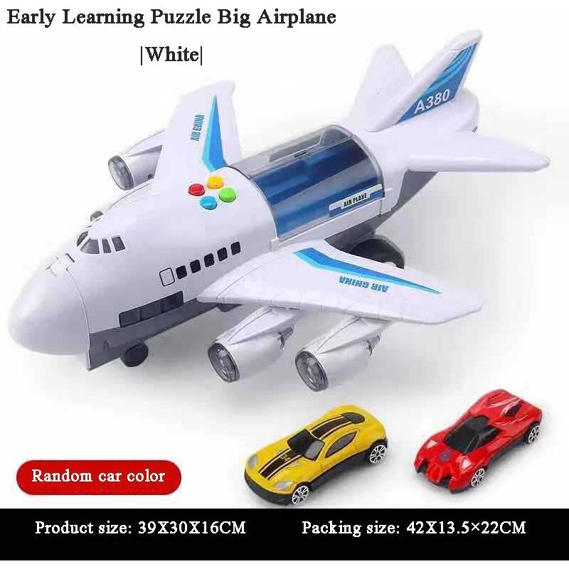 Grand avion jouet éducatif pour enfants, musique électrique, inertie lumineuse, modèle d'avion, jouet éducatif pour garçons