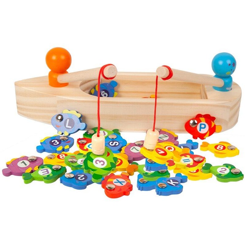 Jouets En Bois Pour Enfants, Jeu De Pêche Magnétique En Bateau, Jouets Éducatifs Pour Bébés D'Âge Préscolaire, Famille, Interaction Parent-Enfant, Cadeaux Pour Enfants