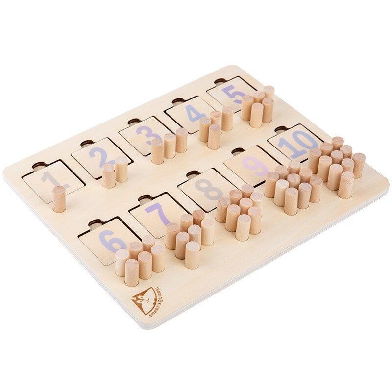 Planche Éducative Montessori Pour Enfants, Jouets En Bois Pour L'Apprentissage Précoce Des Maths, Forme De Figure Géométrique, Paires D'Apprentissage Des Fractions, Jouets De Comptage Numériqu