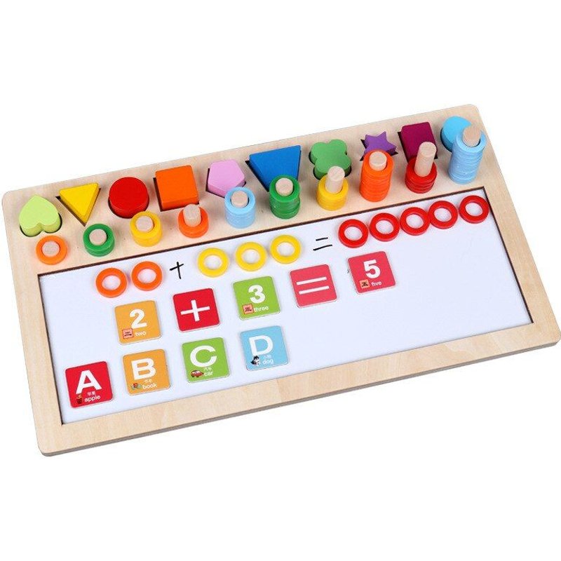 Jouets En Bois Montessori Multifonctions Pour Enfants, Apprendre À Compter Les Nombres, Nombres Assortis, Enseignement Précoce Des Maths, Nouvelle Collection