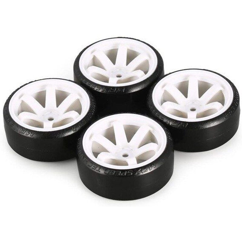 Ensemble De Pneus Rc En Plastique Dur Pour Véhicule Sur Route Traxxas Hsp Tamiya Hpi, Pièces De Rechange, 4 Pièces