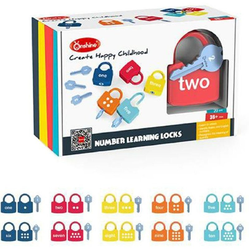 Clé De Verrouillage De L'alphabet, Jouets Éducatifs, Serrures Avec Clés, Chiffres, Verrouillage, Enfants, Apprentissage Des Mots, Jouets De Cognition