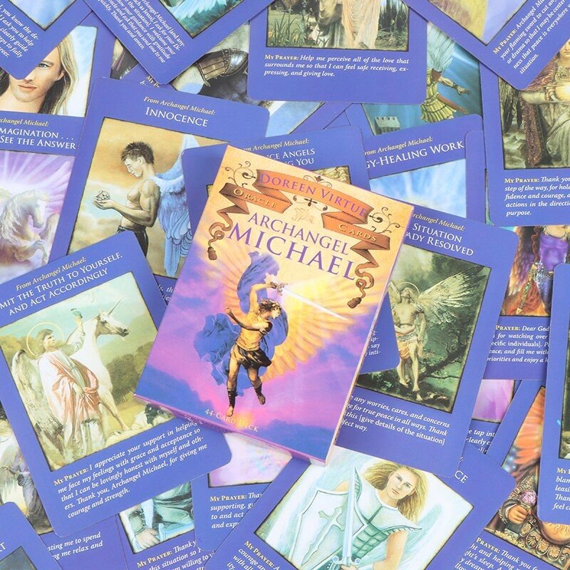 Cartes De Jeu De Fête Durables En Papier Enduit, Jeux De Société, Divertissement, Cartes Archange Michael Oracle, Cartes De Tarot