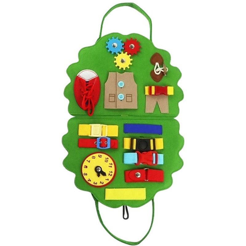 Planche De Jeu Sensoriel Montessori Pour Enfants De 1 À 4 Ans, Jouets Éducatifs Préscolaires Pour Apprendre À S'Habiller