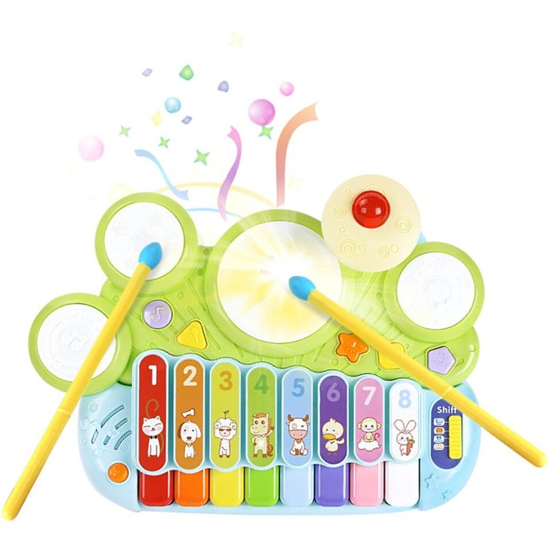 Jouet Musical 3 En 1 Pour Enfant, À Frapper La Main Sur Le Piano, Jouet Sonore, Éducation Précoce, Percussion 8 Tons, Piano