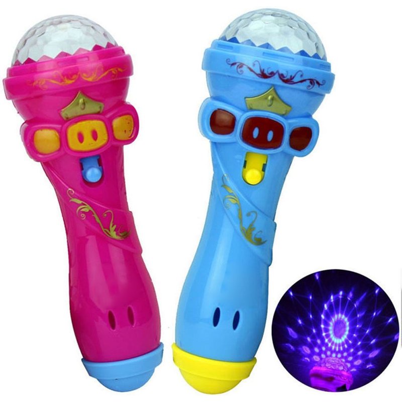 Microphone sans fil, Instrument de musique, jouet, éclairage amusant, modèle cadeau, musique, karaoké, mignon, Mini jouets, 2021