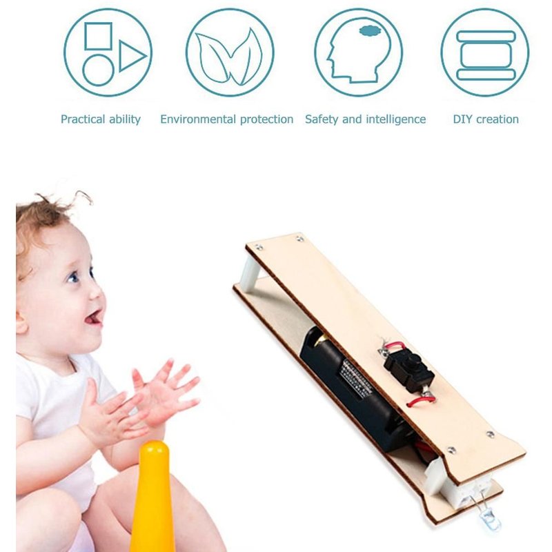 Kit De Jouets En Bois Avec Lampe De Poche Pour Enfants, Bricolage, Apprentissage Éducatif, Projet Scientifique De Physique, Assemblage Artisanal