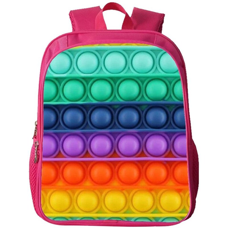Sac À Dos Arc-En-Ciel Imprimé 3d Pour Enfants, Sac De Rangement Pour Ordinateur Portable, Cartable De Grande Capacité Pour Écoliers, Sac À Dos Pour Enfants, Jouet Anti-Stress