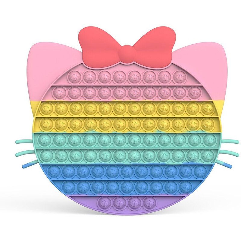 Chat Mignon Arc-En-Ciel De Grande Taille Pour Enfants, Jouet Anti-Stress, Anti-Stress, Anti-Bulle