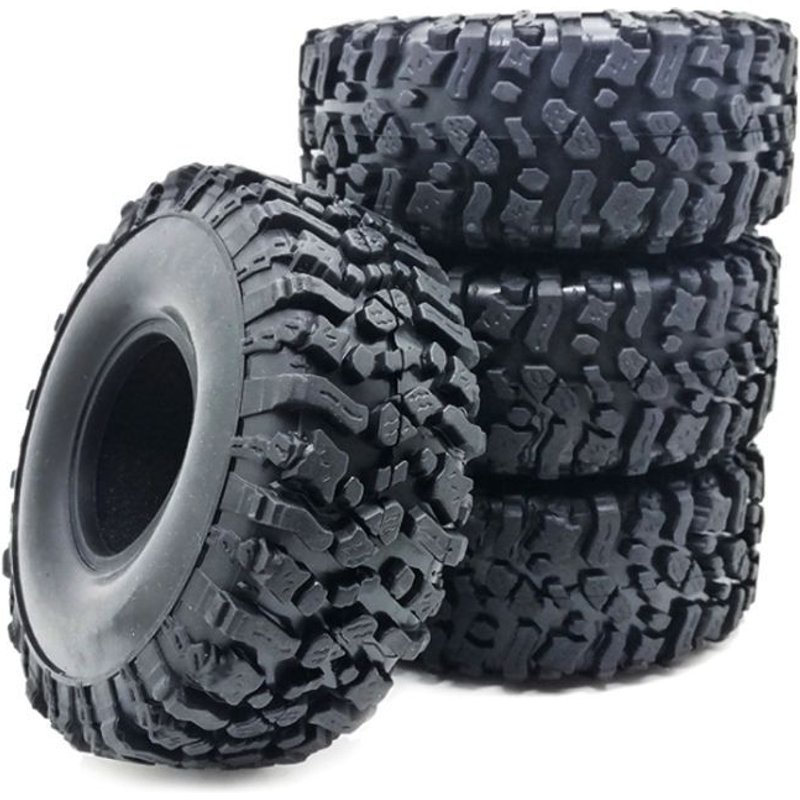 Pneus De Roue En Caoutchouc, 120mm, 1.9 Pouces, 4 Pièces, Pour Rc 1:10, Chenille Axiale Scx10 90047 D90 D110 Tf2 Trx-4, Vente En Gros