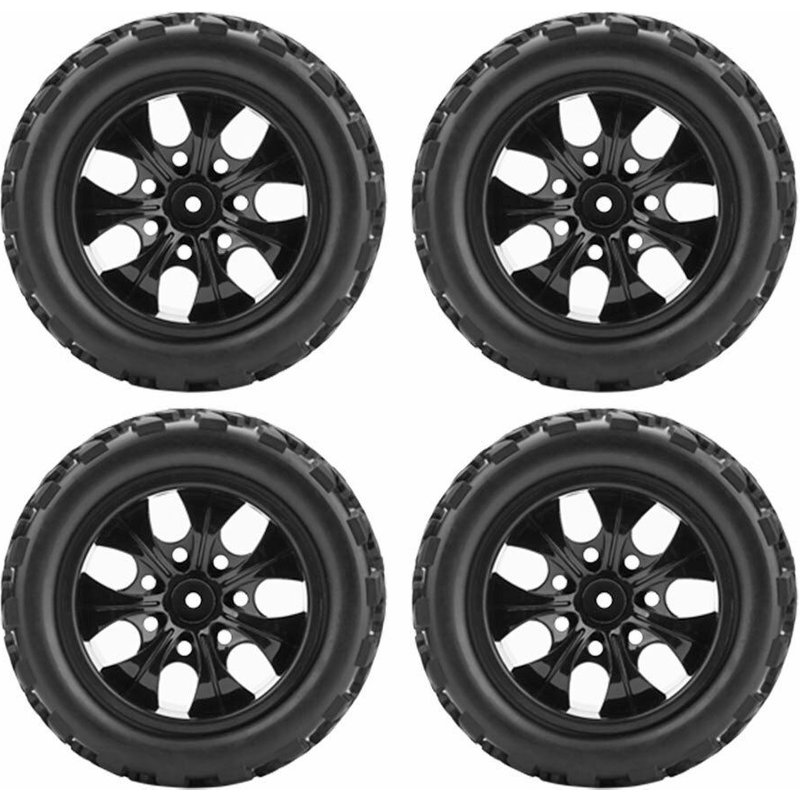 Ensemble De Pneus En Caoutchouc Pour Voiture Rc 1/10, 4 Pièces, Pièces De Rechange, Accessoires Pour Modèle De Véhicule