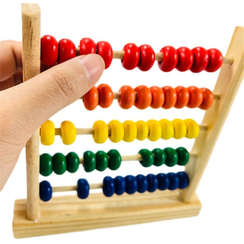 Mini Boulier En Bois Pour Bébé, Jouet D'apprentissage Des Maths, Perles De Comptage, Méthode Montessori, Jouet Éducatif Pour Enfants