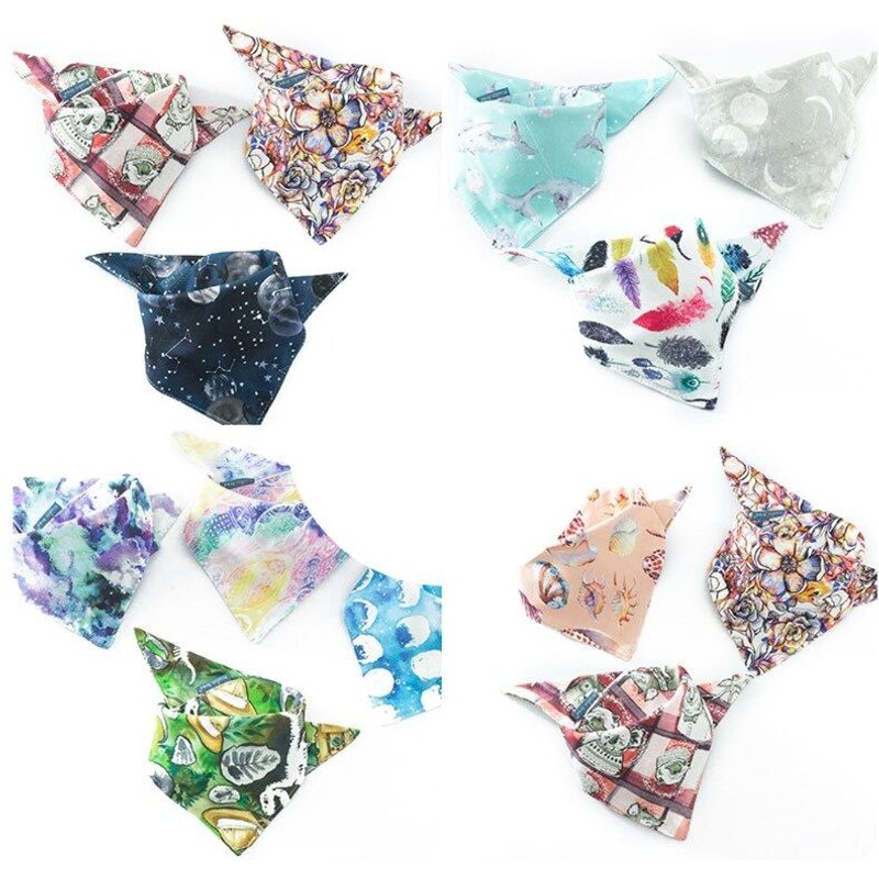 Bavoirs Pour Bébé, Écharpe Triangulaire En Coton, Bandana Pour Enfant, Tissus Absorbants Pour Rots, Serviette De Salive