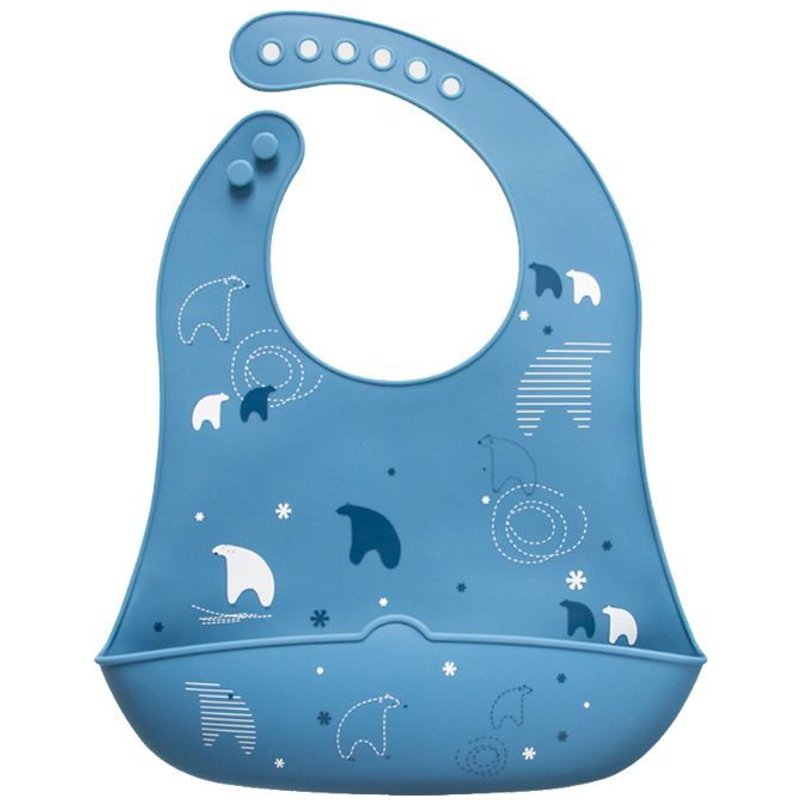 Bavoir De Dessin Animé Pour Nouveau-Né, Imperméable, En Silicone De Qualité Alimentaire, Serviette De Salive, Accessoire Ajustable