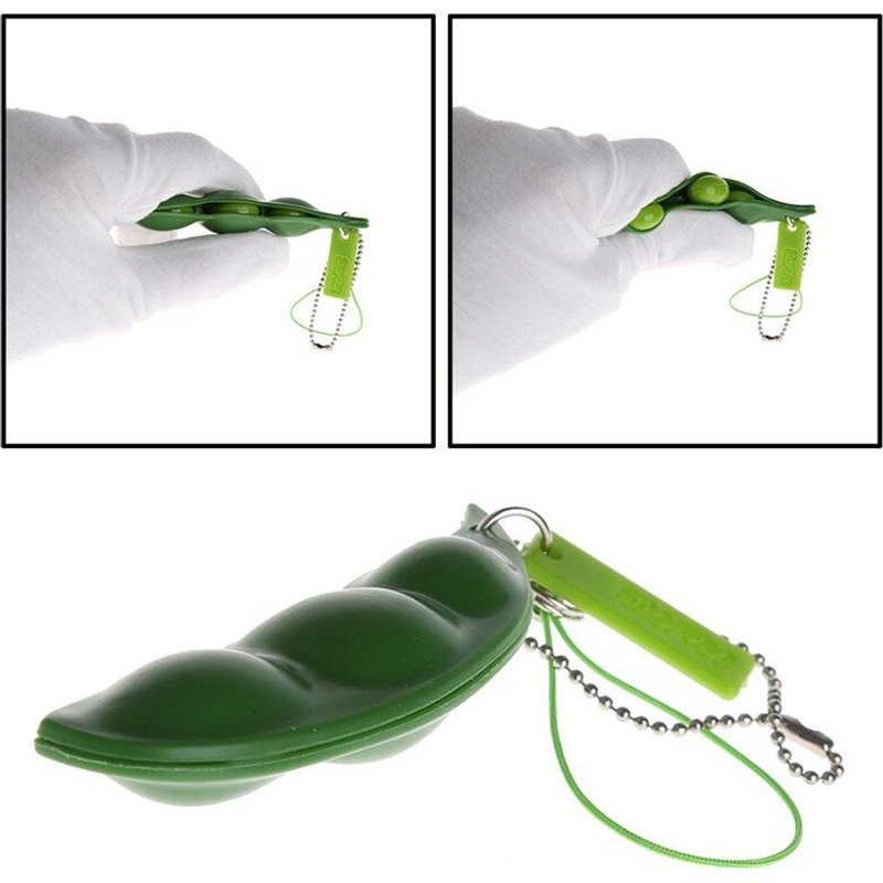 Porte-Clé En Forme De Haricot, Jouet Anti-Stress, Idée Cadeau