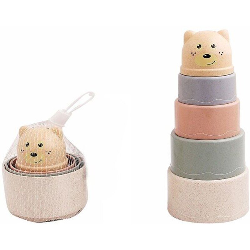 Jouets De Bain Empilables, Tasse En Verre De Sable Pour Piscine, Extérieur Plage, Bac À Sable, Douche De Salle De Bain Coloré, Jouet Pour Préscolaire D08c