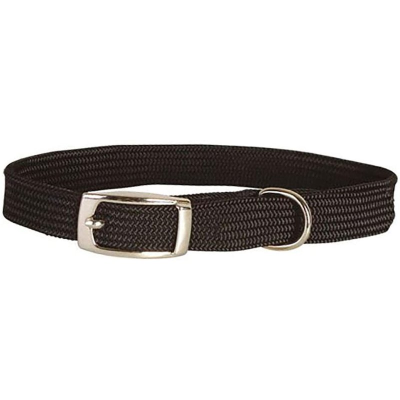 Collier Nylon Elastique Noir Anti-Étranglement Pour Chat T.30 Cm