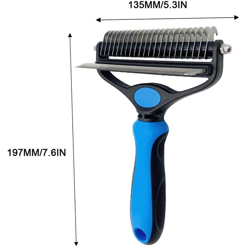 Peigne Pour L'épilation Des Animaux De Compagnie, Brosse Coupe-N¿Ud, Outil De Toilettage Pour Chiens Et Chats, Nettoyeur De Poils Longs Et Bouclés, Nouveau