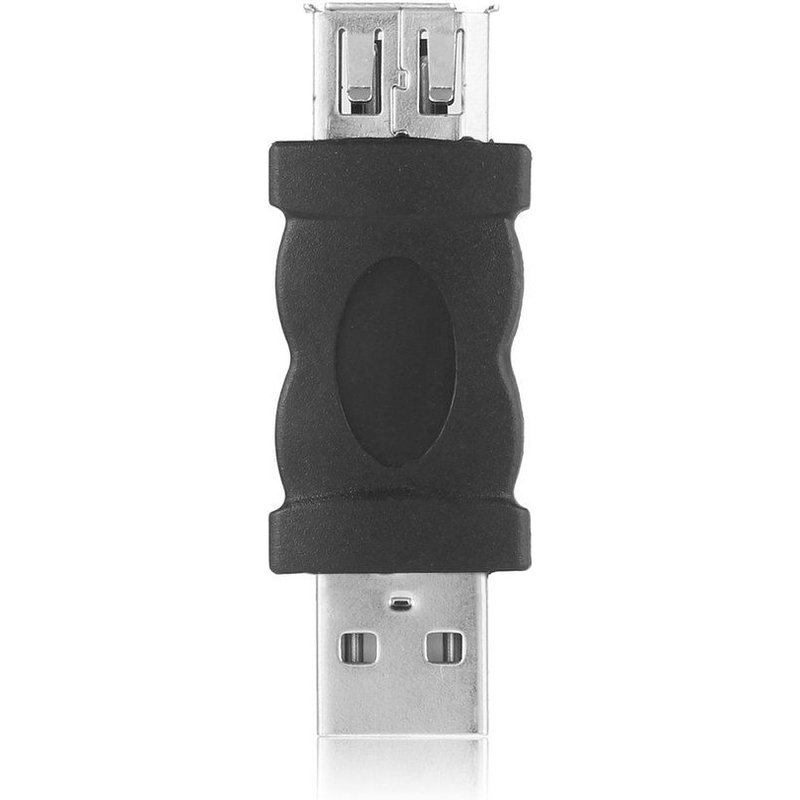 adaptateur de téléphone portable IEEE 1394, 6 broches femelle vers USB 2.0 Type A mâle, caméras, lecteur MP3, pda noir