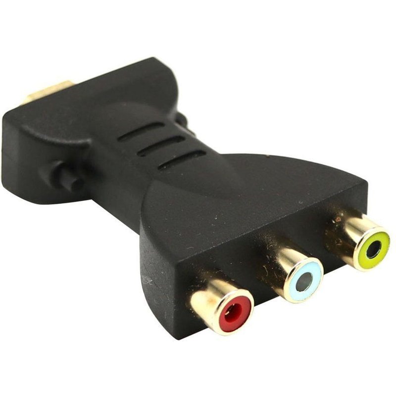 Adaptateur Flexible Portable 3 RCA pour vidéo, Audio, AV, convertisseur de composants pour HDTV, DVD, projecteur
