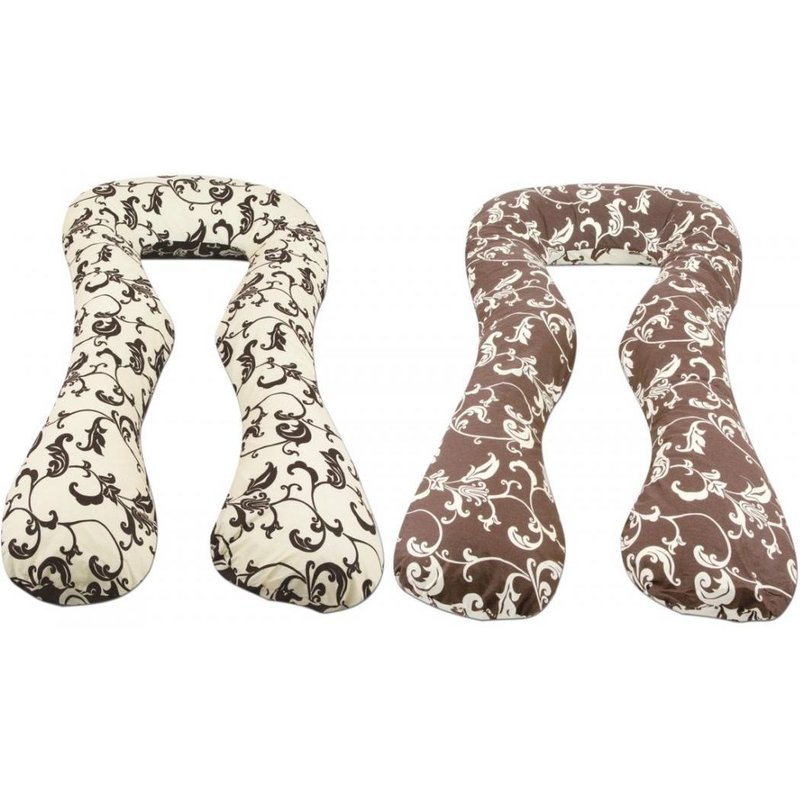 Coussin Usages Multiples Dessin Floral Sombre - Dessin Floral Clair