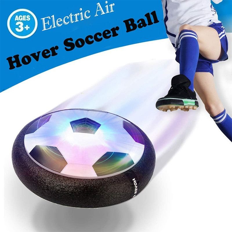 1 pc drôle lumière LED clignotant Air Power Soccer, ballon de football en salle, jouet de vol planant multi-surface, jouets de sport pour enfants