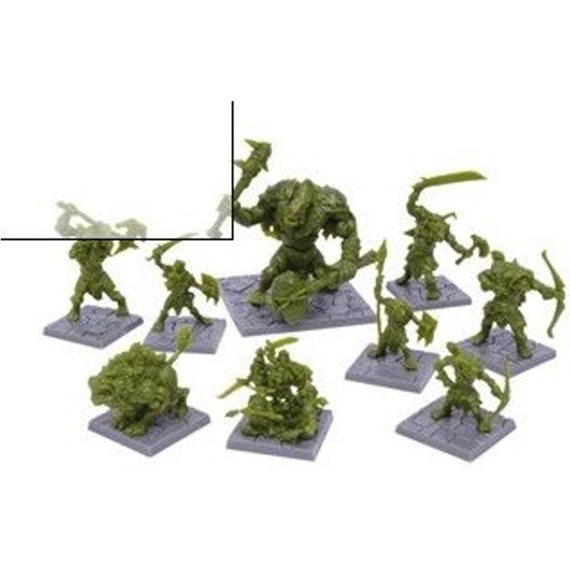 Dungeon Saga : Green Rage Miniature Set