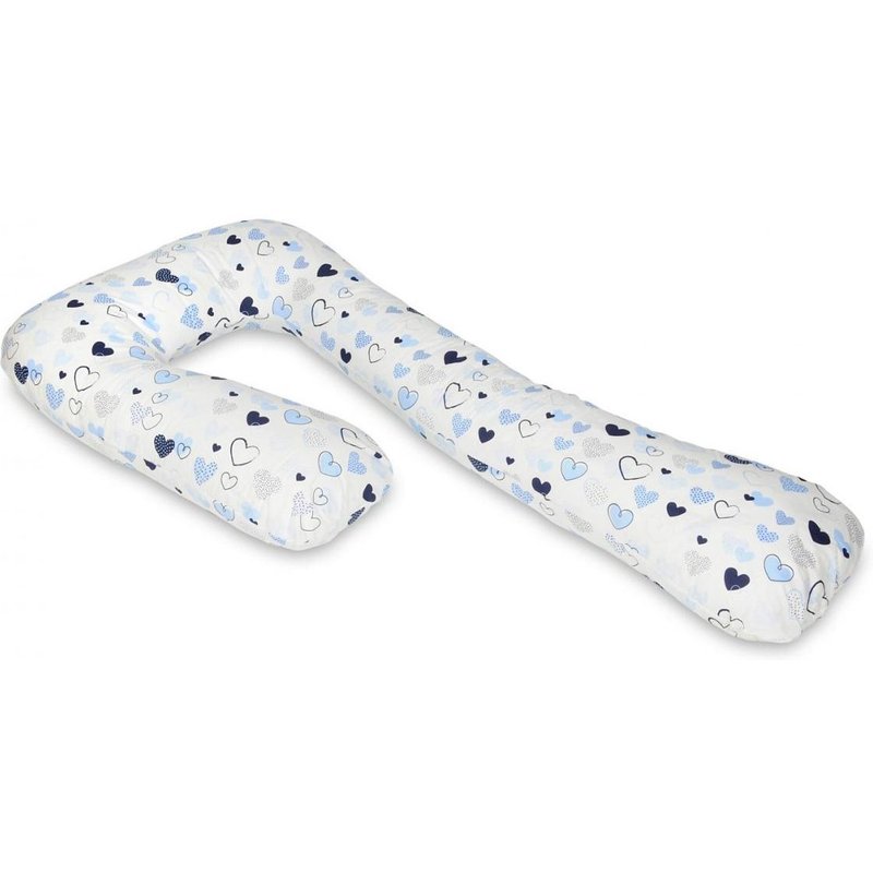 Coussin D'accouchement Pre/Post Natal Coeurs Bleus