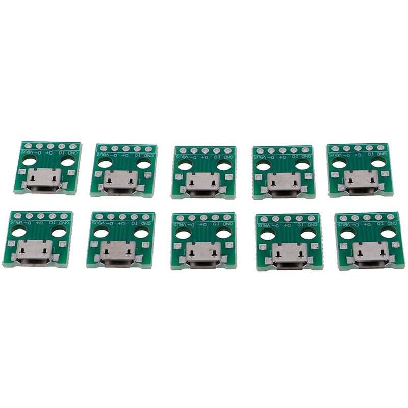 Adaptateur Micro USB à DIP, 20 pièces, connecteurs femelles 5 broches, carte de convertisseur PCB, livraison directe
