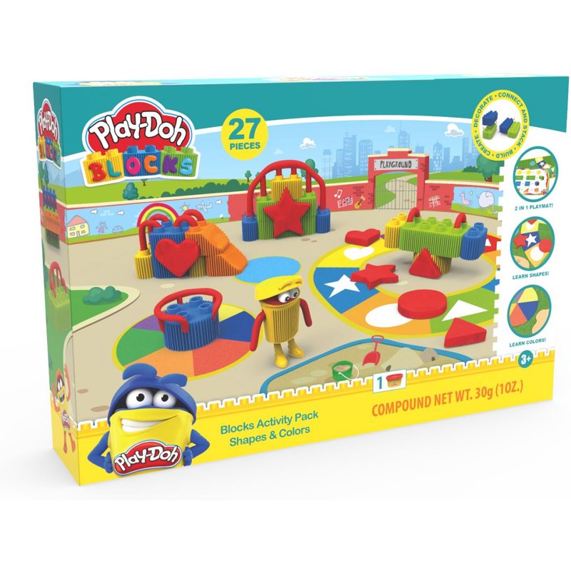 Play-Doh Blocks Play-Doh Blocks - Coffret Formes Et Couleurs - 27 Pcs